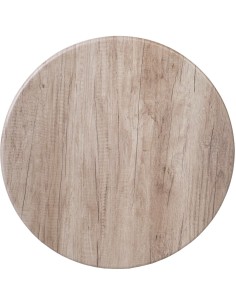 Seamless Round Table Top Grey Wood 30" | Stalwart DA-TT30RGREYWOOD