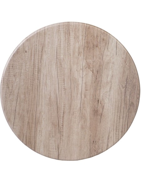 Seamless Round Table Top Grey Wood 30" | Stalwart DA-TT30RGREYWOOD
