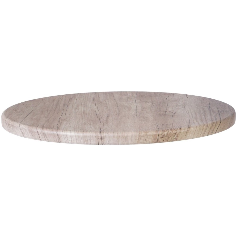 Seamless Round Table Top Grey Wood 30" | Stalwart DA-TT30RGREYWOOD