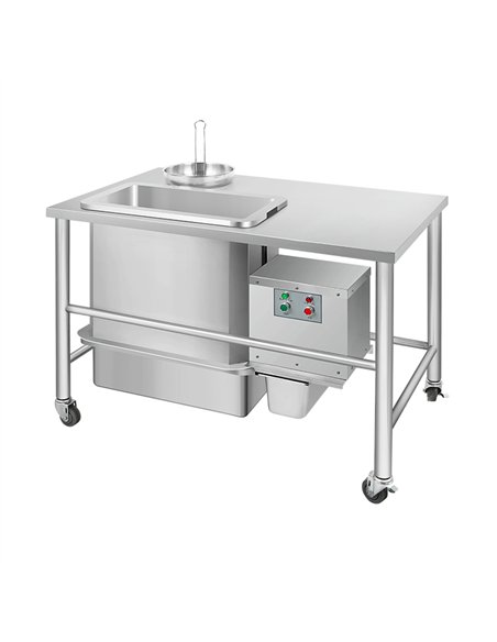 Professional Electric Breading Table GU-1220B Stainless Steel with Automatic Sieving 1220x760x850mm for Commercial Kitchens