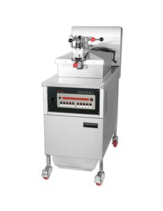 Professional Stainless Steel 25L Commercial Pressure Fryer with Oil Filter for Busy Kitchens - Dimensions 460x970x1220mm