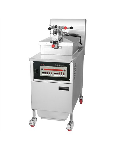 Professional Stainless Steel 25L Commercial Pressure Fryer with Oil Filter for Busy Kitchens - Dimensions 460x970x1220mm