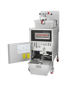 Professional Stainless Steel 25L Commercial Pressure Fryer with Oil Filter for Busy Kitchens - Dimensions 460x970x1220mm 2