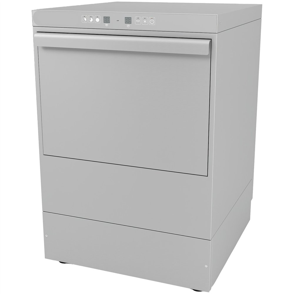 Professional Commercial Digital Dishwasher with 400mm Basket, Rinse, Detergent & Drain Pump - Ideal for Busy Kitchens, Made in E
