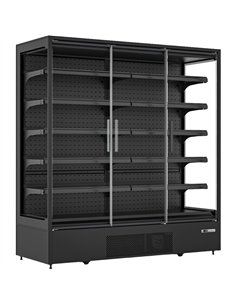 Professional Three Glass Door Multideck Display Fridge 1955mm 1485L for Commercial Kitchens