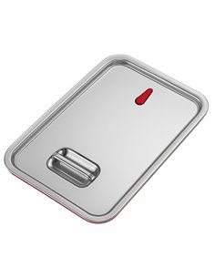 Professional Stainless Steel & Silicone Sealing Gastronorm Container Lid GN 1/1 for Commercial Kitchens 2