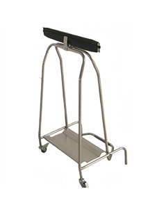 Professional Stainless Steel Trash Bag Holder Cart for Commercial Kitchens, Dimensions 430×530×960 mm