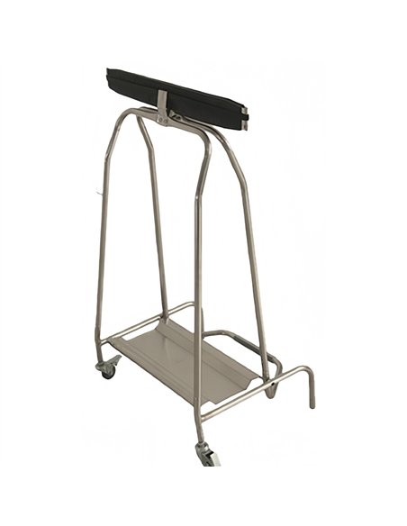 Professional Stainless Steel Trash Bag Holder Cart for Commercial Kitchens, Dimensions 430×530×960 mm