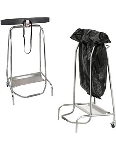 Professional Stainless Steel Trash Bag Holder Cart for Commercial Kitchens, Dimensions 430×530×960 mm 2
