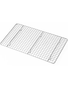 Professional Stainless Steel Flat Grill Rack 1/1 455 × 255 × 15 mm for Commercial Kitchens