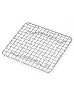 Professional Stainless Steel Flat Grill Rack 1/2 255 × 192 × 15 mm for Commercial Kitchens