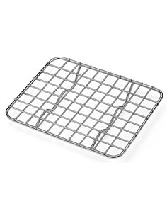 Professional Stainless Steel Flat Grill Rack 1/6 115 × 102 × 15 mm - Ideal for Commercial Kitchens