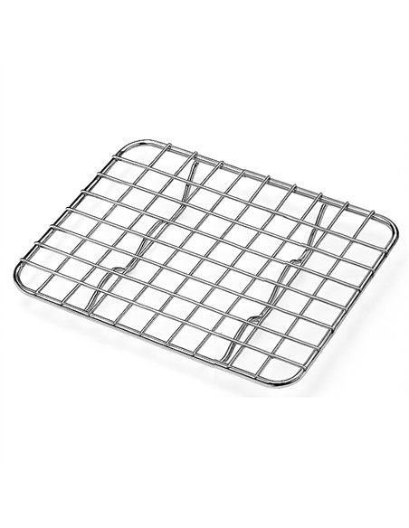 Professional Stainless Steel Flat Grill Rack 1/6 115 × 102 × 15 mm - Ideal for Commercial Kitchens