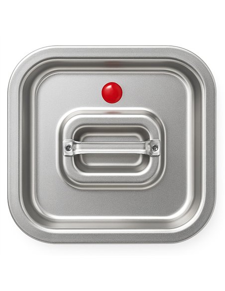 Professional Stainless Steel & Silicone Sealing Gastronorm Container Lid GN 1/6 for Commercial Kitchens