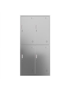 Professional Stainless Steel 4-Door Locker 1800x900x420 mm for Commercial Kitchens