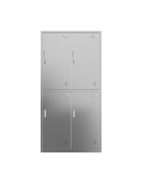 Professional Stainless Steel 4-Door Locker 1800x900x420 mm for Commercial Kitchens