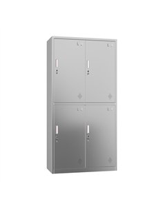 Professional Stainless Steel 4-Door Locker 1800x900x420 mm for Commercial Kitchens 2