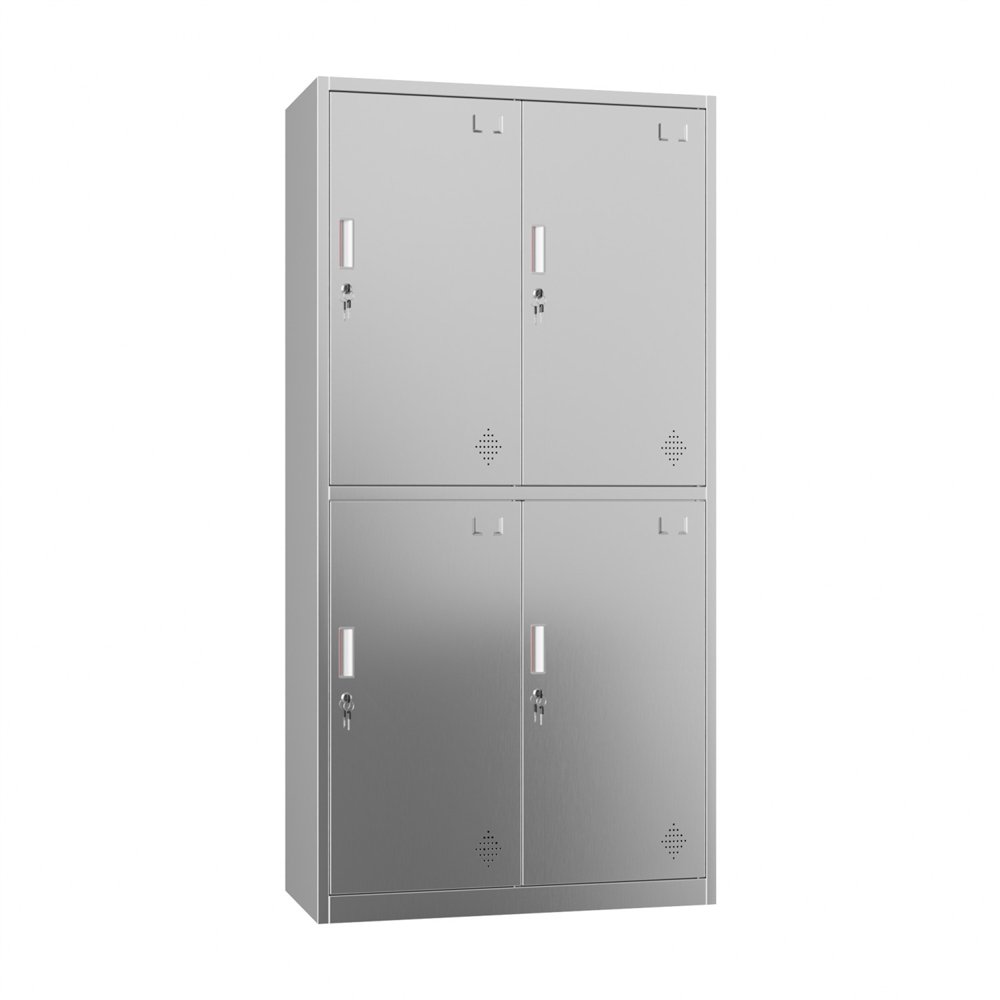 Professional Stainless Steel 4-Door Locker 1800x900x420 mm for Commercial Kitchens