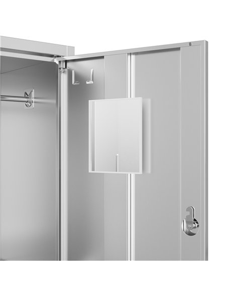 Professional Stainless Steel 4-Door Locker 1800x900x420 mm for Commercial Kitchens