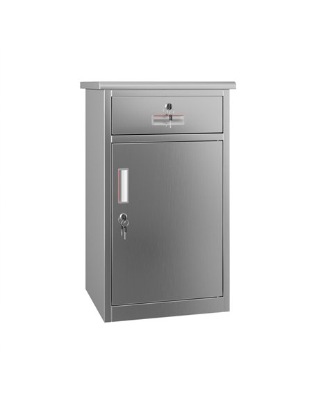 Professional Stainless Steel 1-Door Cabinet 750×400×400 mm for Commercial Kitchens