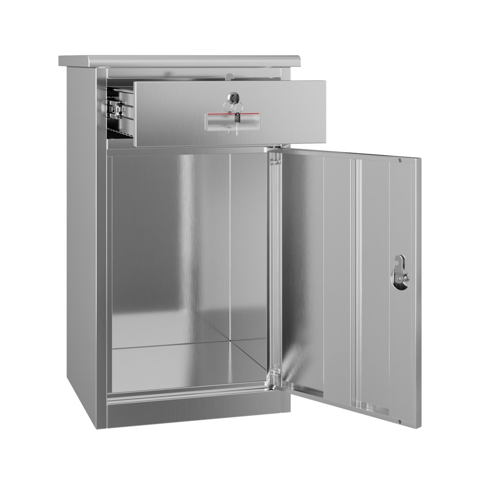Professional Stainless Steel 1-Door Cabinet 750×400×400 mm for Commercial Kitchens