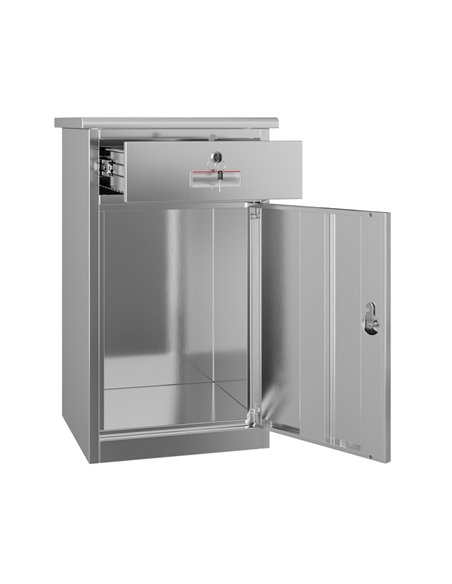 Professional Stainless Steel 1-Door Cabinet 750×400×400 mm for Commercial Kitchens