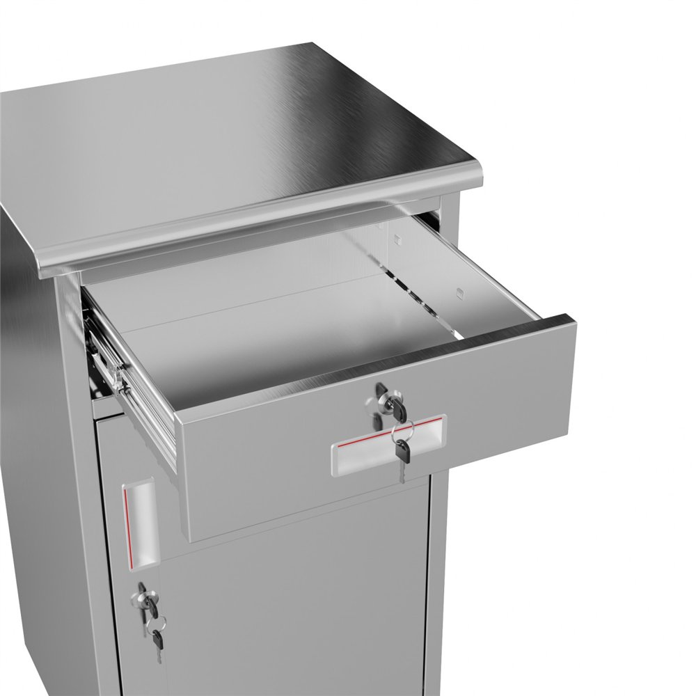 Professional Stainless Steel 1-Door Cabinet 750×400×400 mm for Commercial Kitchens
