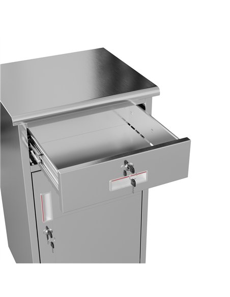 Professional Stainless Steel 1-Door Cabinet 750×400×400 mm for Commercial Kitchens