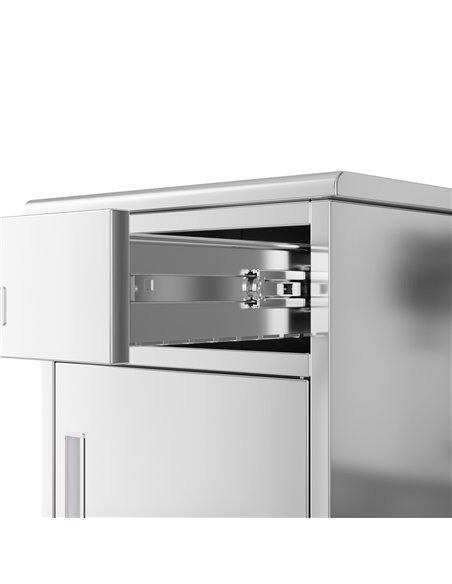 Professional Stainless Steel 1-Door Cabinet 750×400×400 mm for Commercial Kitchens