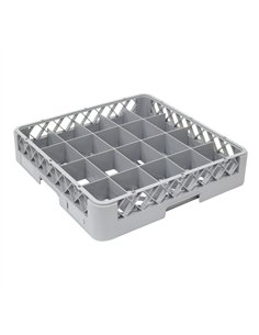 Professional Commercial Cups/Glass Rack with 20 Compartments, 500x500x100mm, Grey - Ideal for Busy Kitchens
