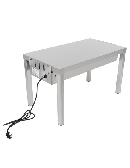 Professional Single Tier Heated Gantry with Heat Bridge 600×335×350mm for Commercial Kitchens