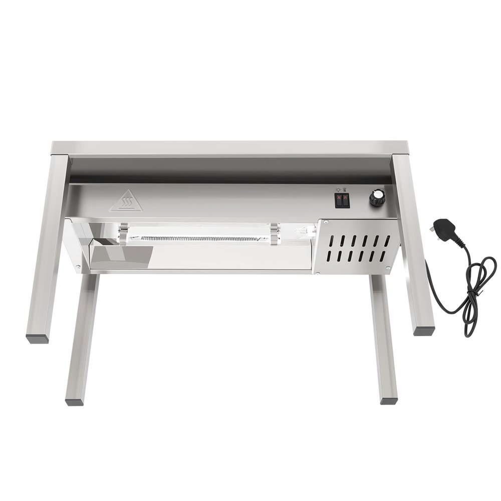 Professional Single Tier Heated Gantry with Heat Bridge 600×335×350mm for Commercial Kitchens