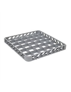 Professional Commercial Cups/Glass Rack with 36 Compartments, 500x500x45mm, Grey - Ideal for Busy Kitchens