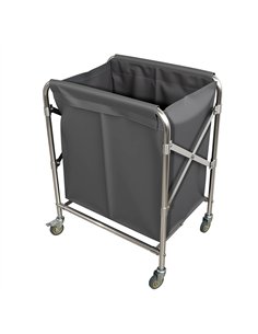 Professional Stainless Steel Foldable Laundry Trolley – 895×660×860mm for Commercial Kitchens