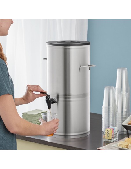 Commercial Stainless Steel Hot &amp Cold Beverage Dispenser 7.5 litres  | Stalwart DA- CFTD2GR