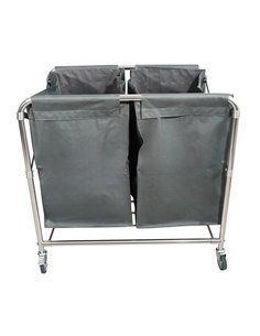 Professional Stainless Steel Foldable Laundry Trolley – 660×495×860mm for Commercial Kitchens 2