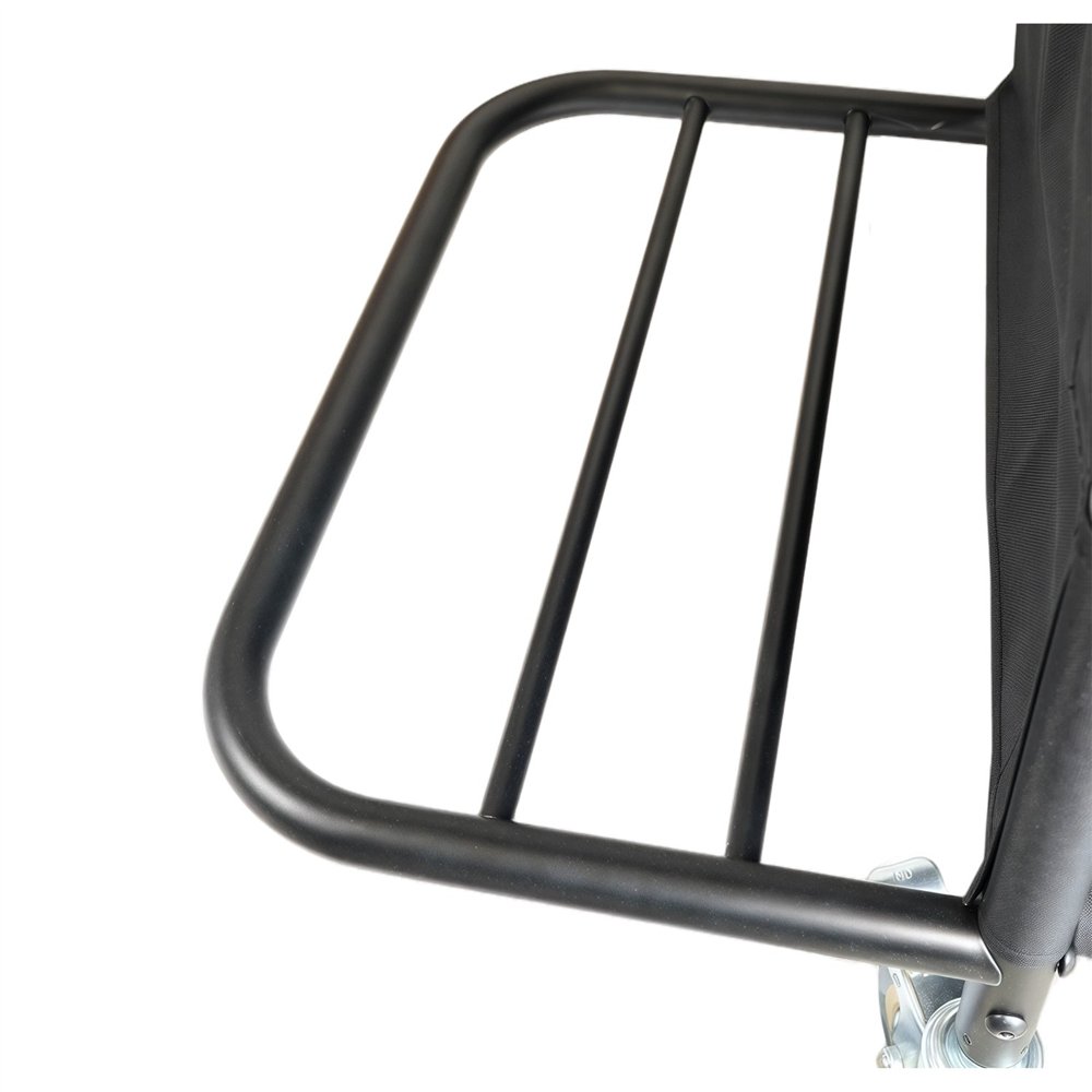 Professional Stainless Steel Laundry Trolley with Shelves – 1110×490×1125mm Black, Ideal for Catering Businesses