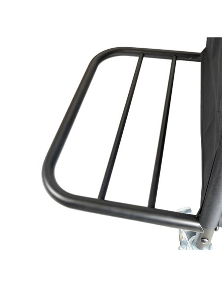 Professional Stainless Steel Laundry Trolley with Shelves – 1110×490×1125mm Black, Ideal for Catering Businesses