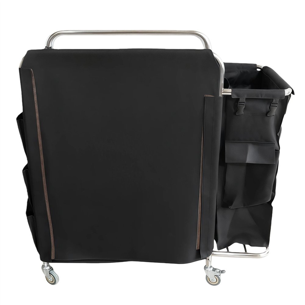 Professional Stainless Steel Laundry Trolley with Shelves – 1110×490×1125mm Silver for Commercial Kitchens