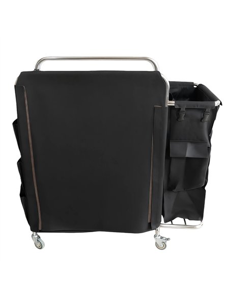 Professional Stainless Steel Laundry Trolley with Shelves – 1110×490×1125mm Silver for Commercial Kitchens