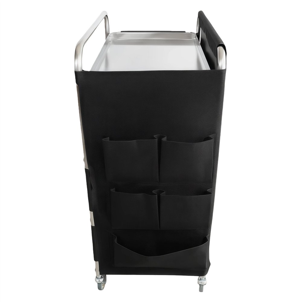 Professional Stainless Steel Laundry Trolley with Shelves – 1110×490×1125mm Silver for Commercial Kitchens