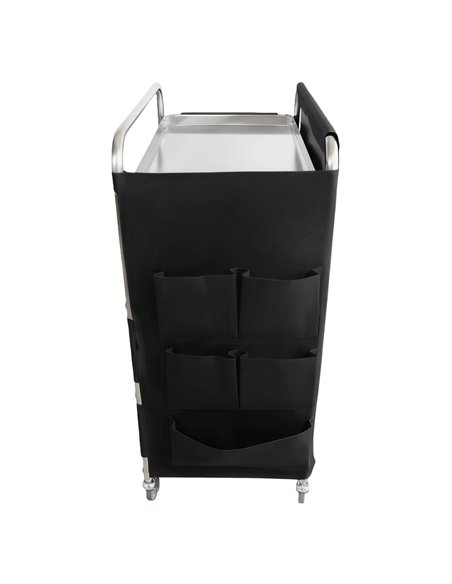 Professional Stainless Steel Laundry Trolley with Shelves – 1110×490×1125mm Silver for Commercial Kitchens