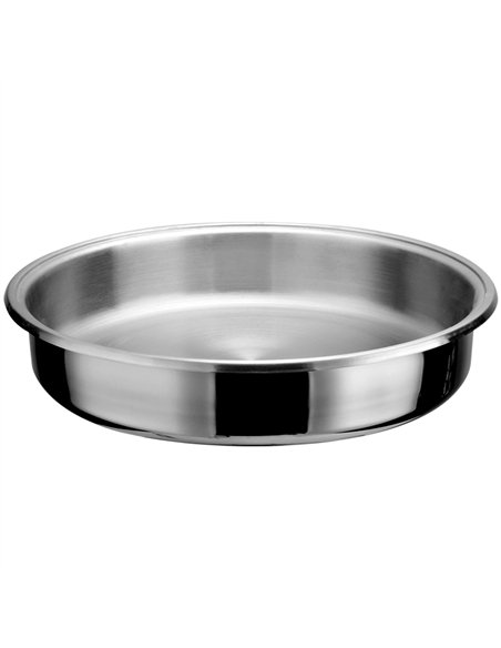 Professional Stainless Steel Insert for 4.5L Chafing Dish Stock Pot Ф300x65mm - Ideal for Commercial Kitchens