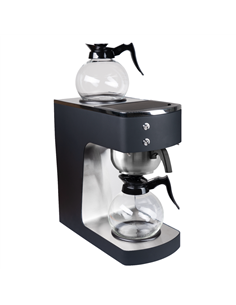 Professional Commercial Coffee Machine with Stainless Steel Funnel & 2 Glass Decanters – 203×383×455mm | Ideal for Catering Busi