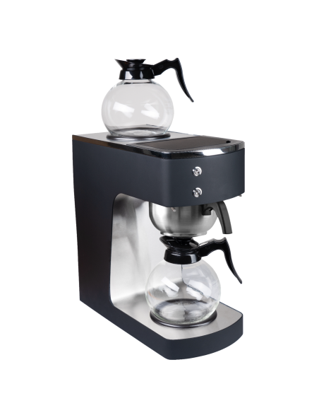 Professional Commercial Coffee Machine with Stainless Steel Funnel & 2 Glass Decanters – 203×383×455mm | Ideal for Catering Busi