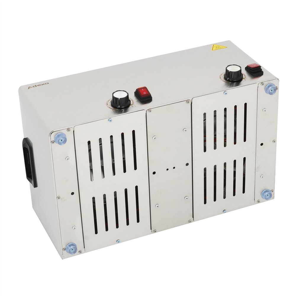 Professional Hot Dog / Sausage Warmer with Hinged Covers, 2 x 8 Litres - Ideal for Commercial Kitchens