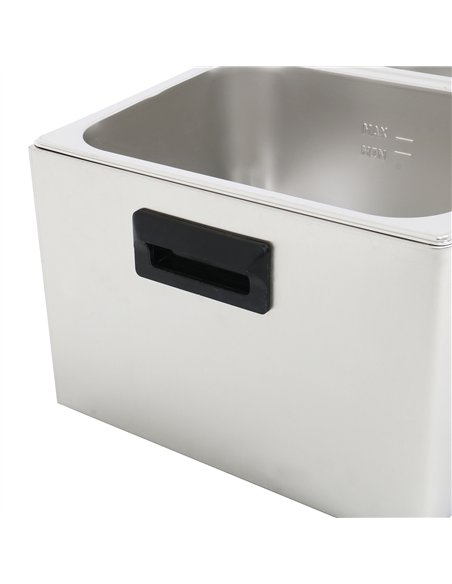 Professional Hot Dog / Sausage Warmer with Hinged Covers, 2 x 8 Litres - Ideal for Commercial Kitchens