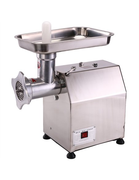 Professional Commercial Electric Meat Grinder/Mincer in Stainless Steel for High-Demand Kitchens - 440×220×460mm Size