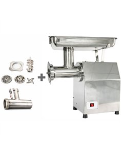 Professional Commercial Electric Meat Grinder in Stainless Steel, Ideal for High-Demand Kitchens - 570×350×570mm Size
