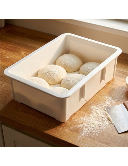 Professional Pizza Dough Storage Container, Polypropylene 452×324×160mm, Ideal for Busy Commercial Kitchens